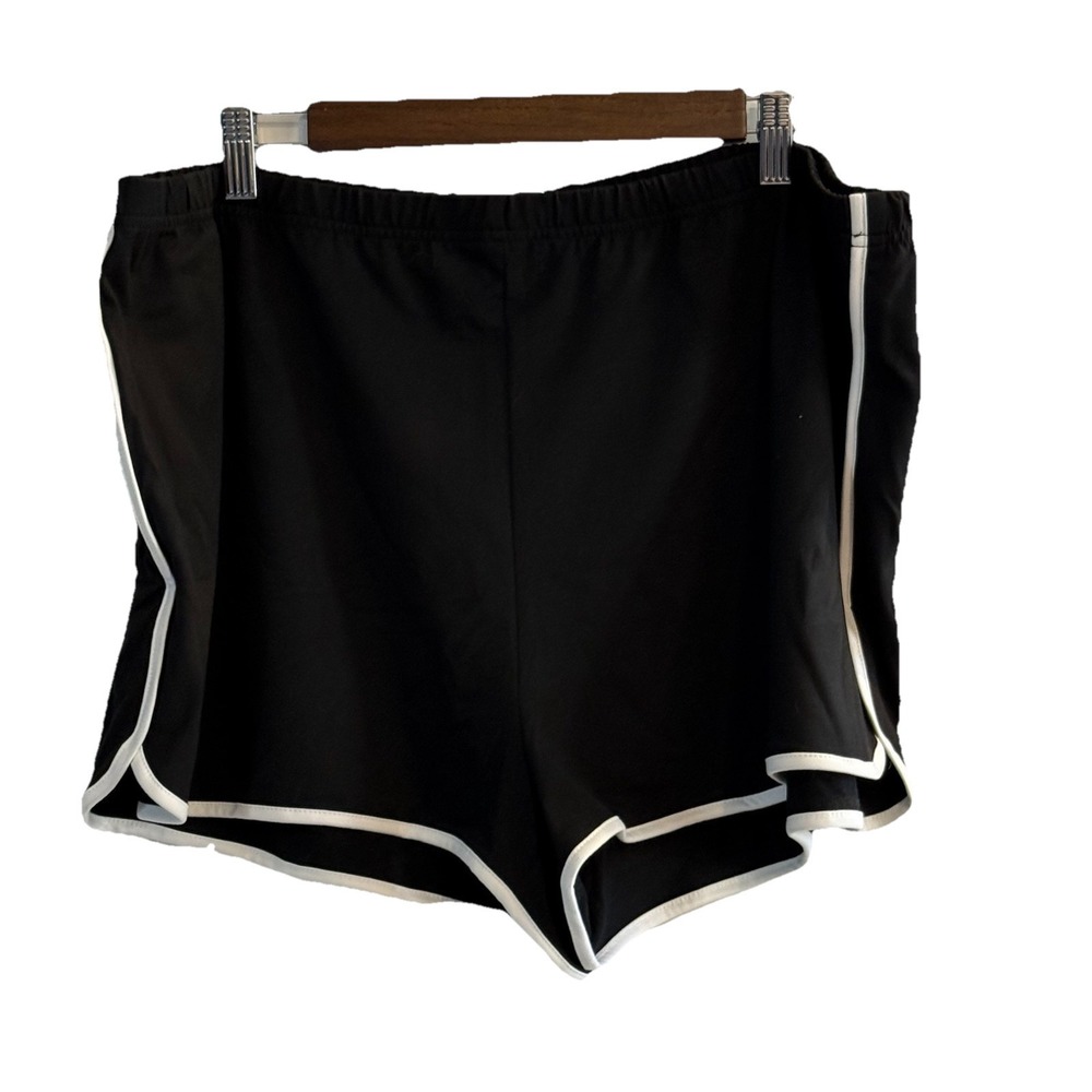 Women's Plus Size Short Shorts BLACK‎ Stretchy! 3x 4x 5x BBW Comfy Casual Curvy